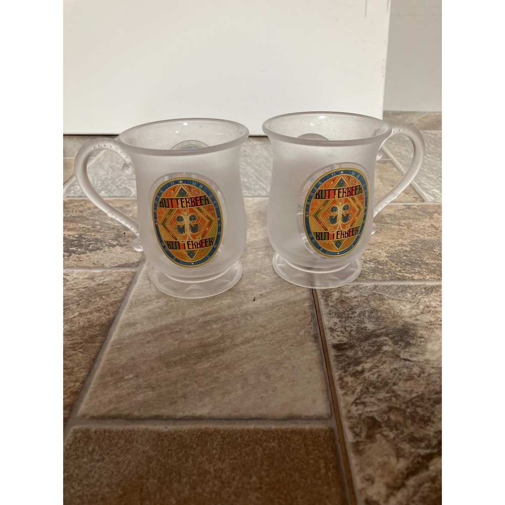 Wizarding World Harry Potter Butterbeer Frosted Plastic Mugs Set of 2 295ml
